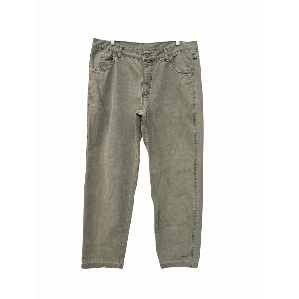 Gramicci Jeans Mens Size 38x31 Light Olive Green 100% Cotton 5 Pocket DDD2-9